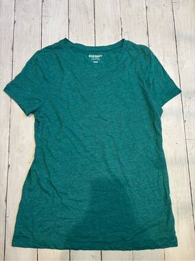 Old Navy Women's Teal Green Short-Sleeve Crewneck Tee
